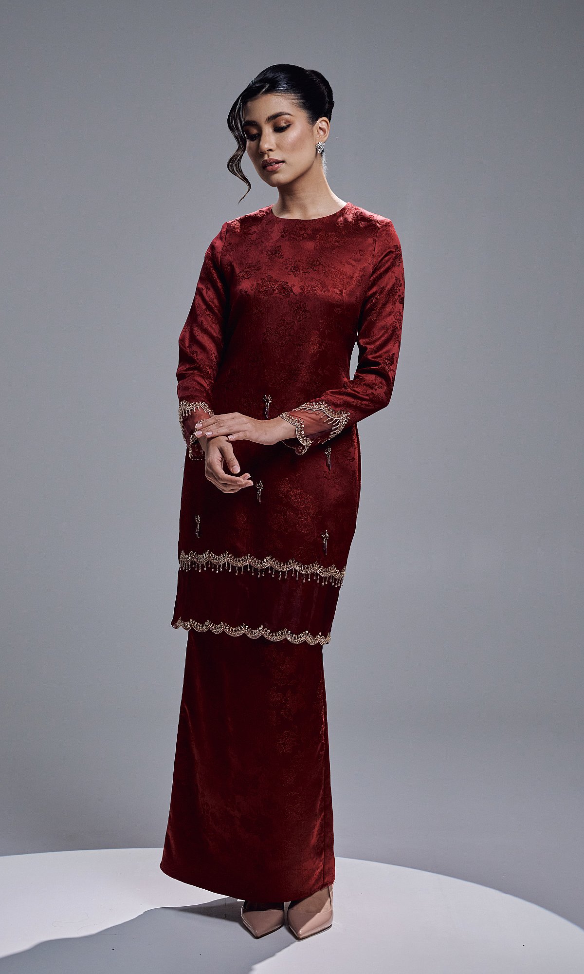 ANAYA KURUNG - MAROON