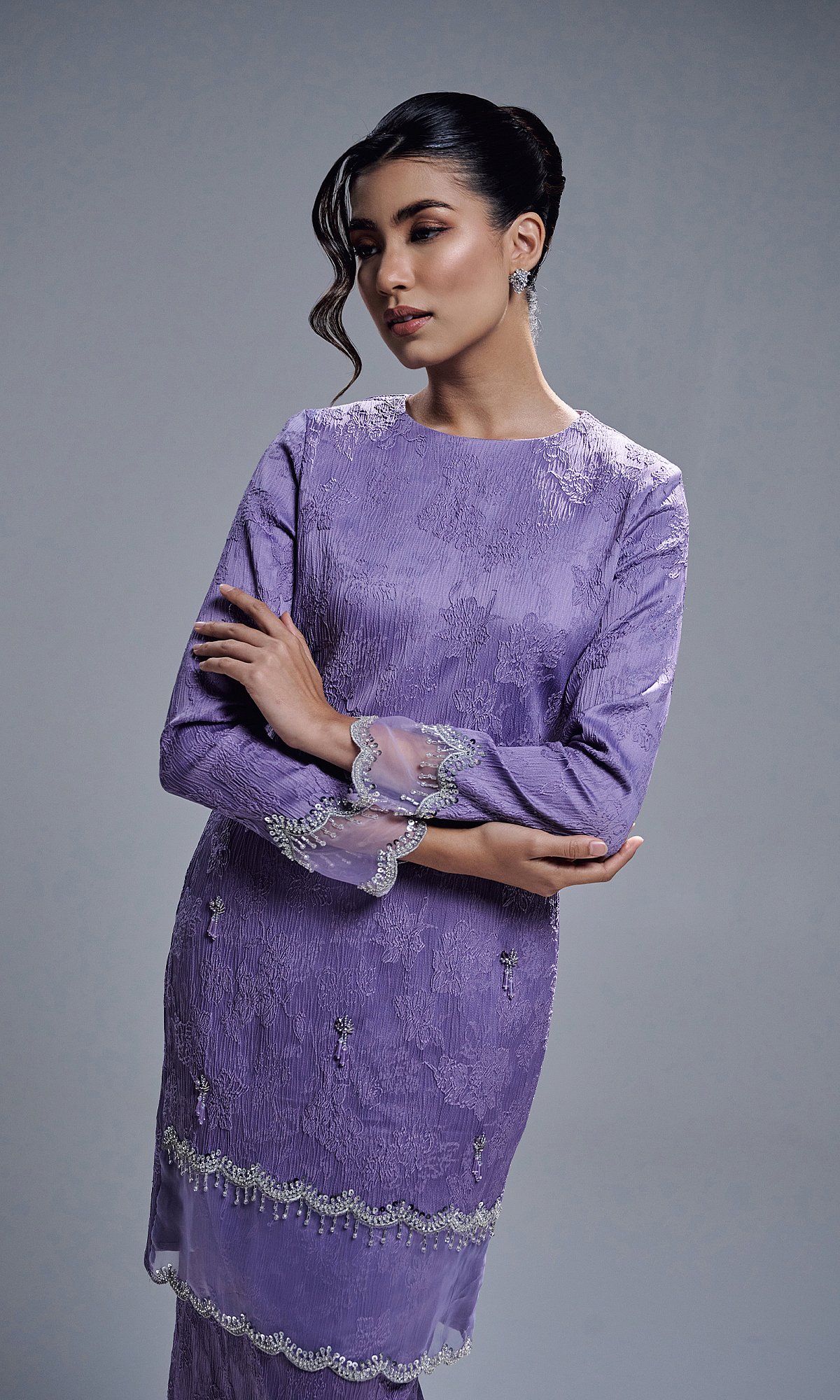 ANAYA KURUNG - DUSTY PURPLE
