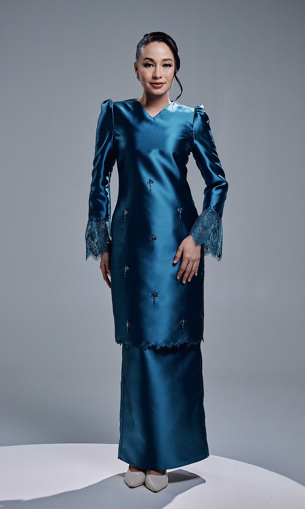 NAZIRA KURUNG - TEAL BLUE