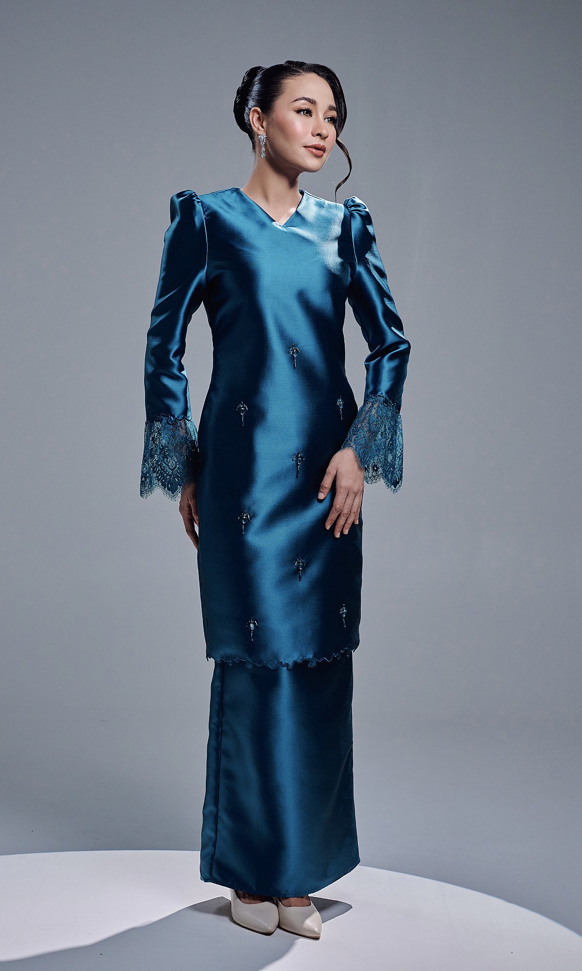 NAZIRA KURUNG - TEAL BLUE