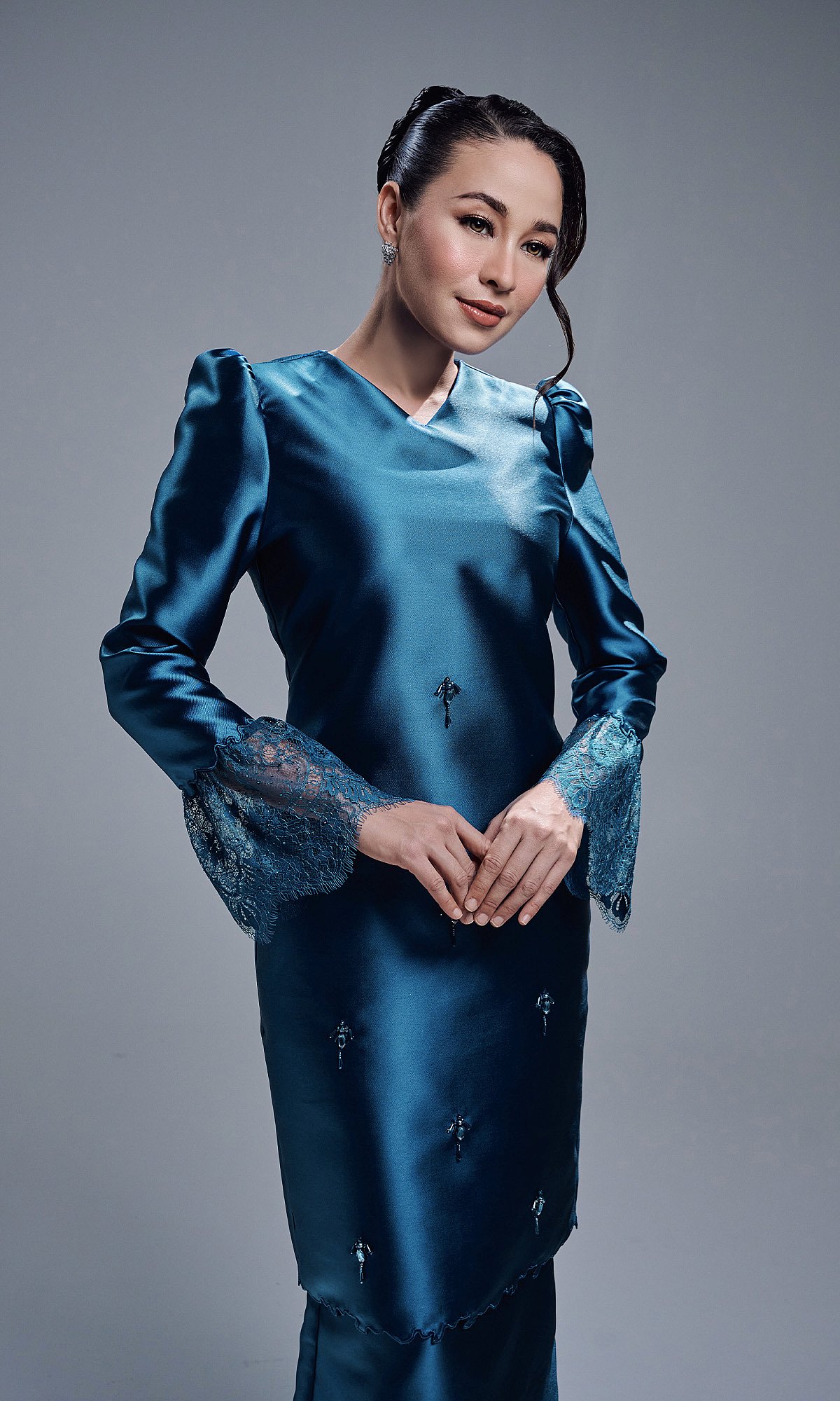 NAZIRA KURUNG - TEAL BLUE