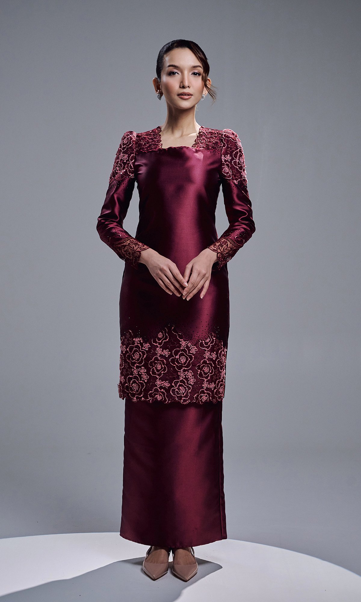 CALIS KURUNG - BURGUNDY