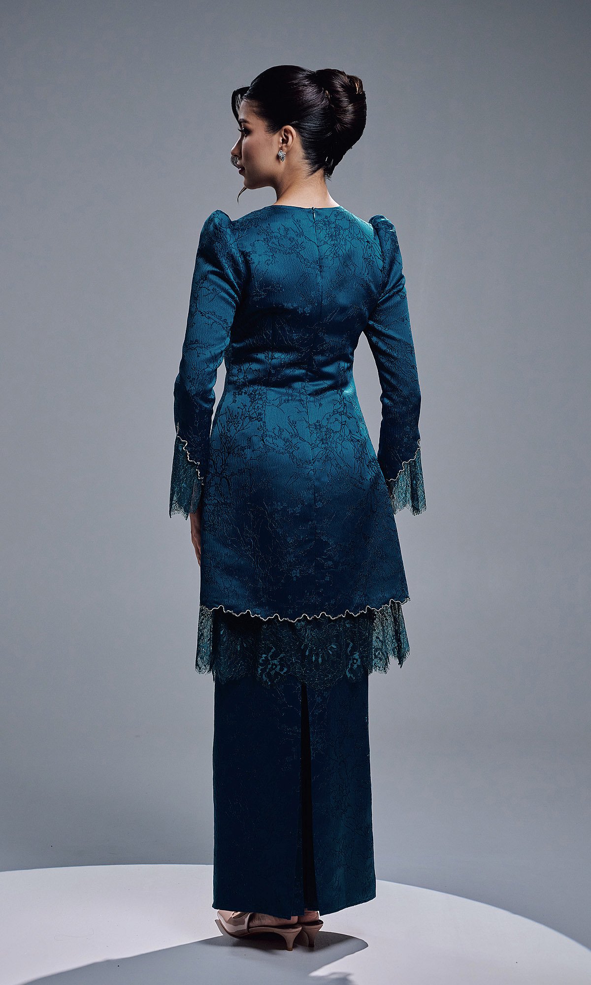 ELVARIN KURUNG - TEAL BLUE