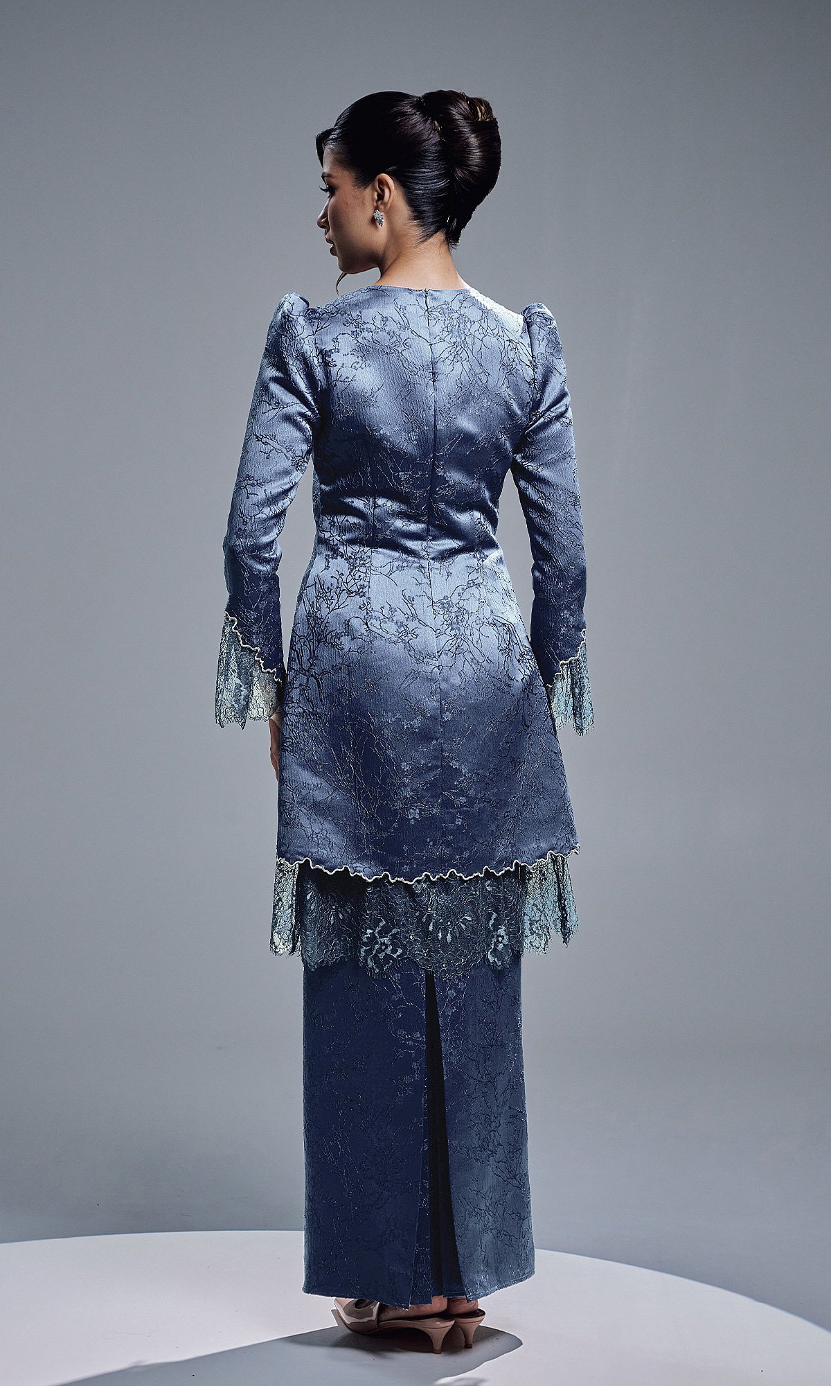 ELVARIN KURUNG - ASH BLUE