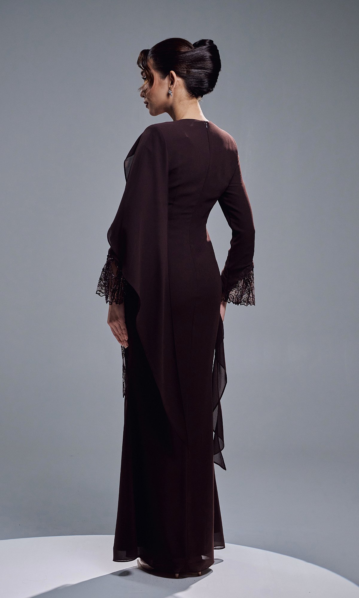GRACIA DRESS - MAHOGANY