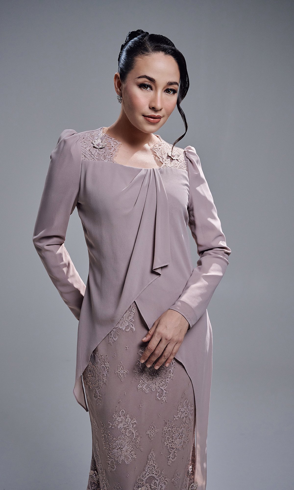 ELIYA DRESS - PALE MAUVE