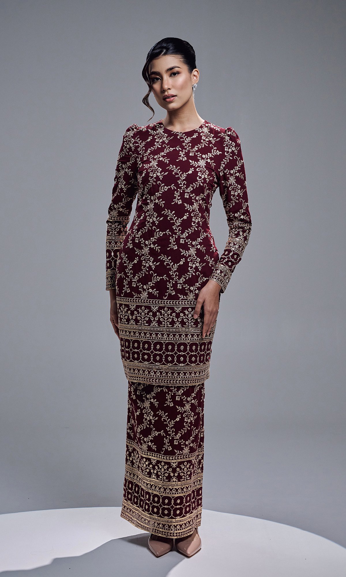 ARISYA KURUNG - BURGUNDY