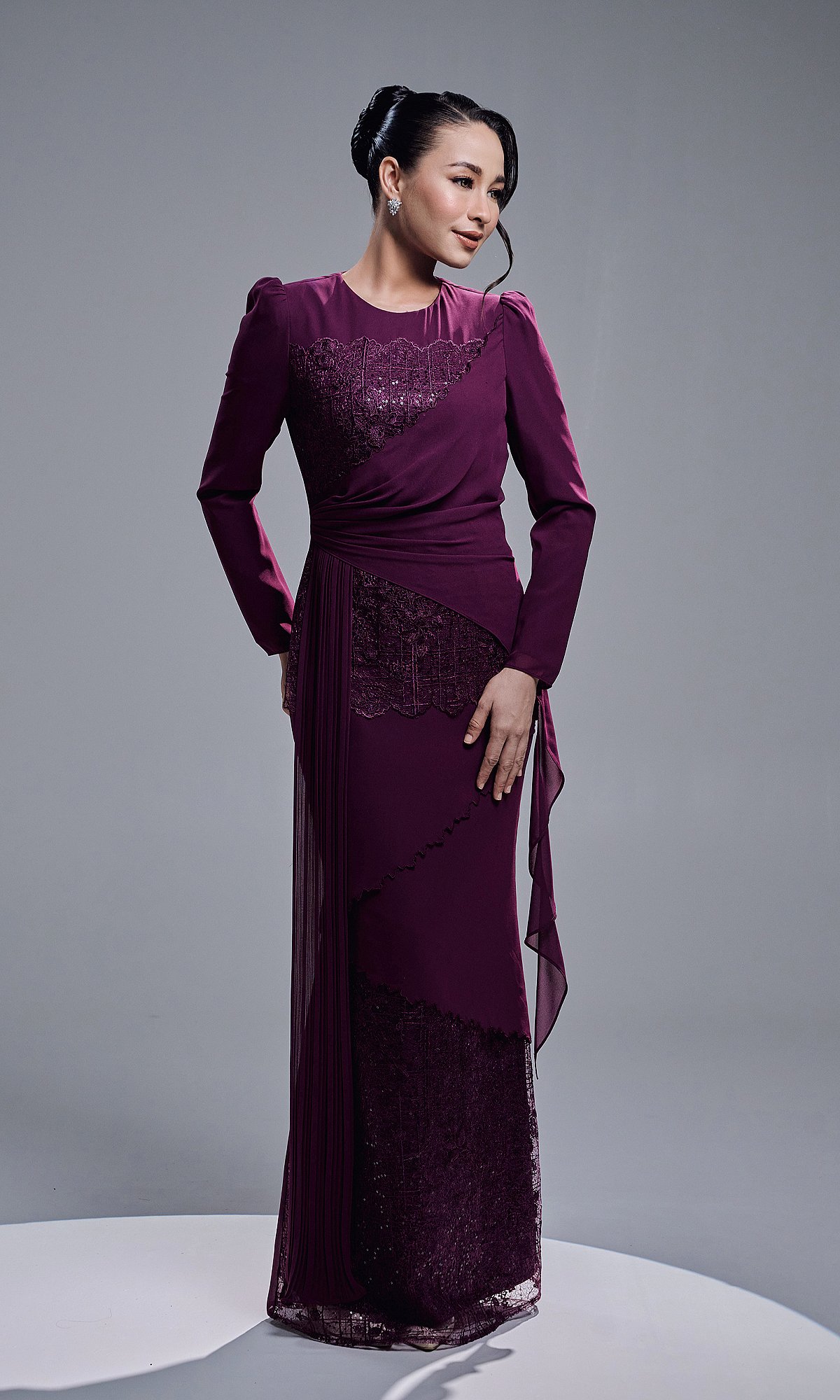 ESTALIA DRESS - DARK PURPLE