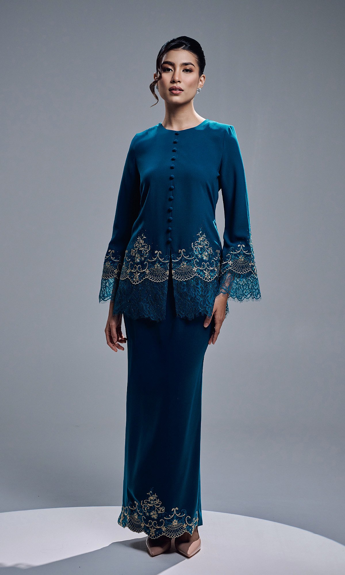 CAMERIA KURUNG - TEAL BLUE