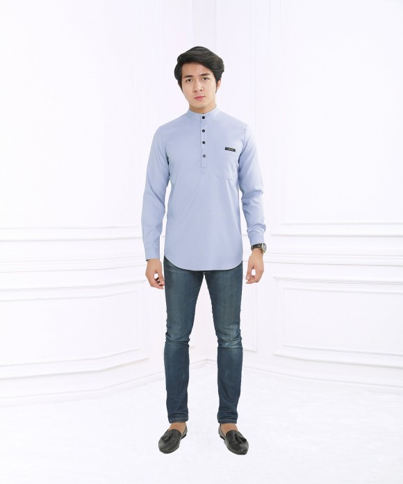 ASRAEL BUTTON - SILVER GREY