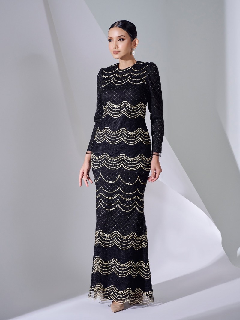 MAHARANEE KURUNG - BLACK