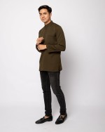 HELMICO KURTA BUTTON - DARK OLIVE