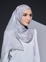 VIORA SHIMMER SHAWL -  LIGHT GRAY