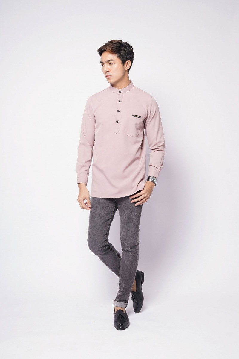 REMICO BUTTON - DUSTY MAUVE