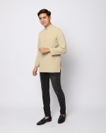 AUFMAN KURTA ZIP - PALE OLIVE