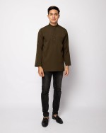 HELMICO KURTA BUTTON - DARK OLIVE