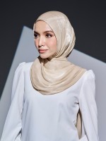 VIORA SHIMMER SHAWL - IVORY CREAM