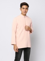 AUFMAN KURTA ZIP - PEACH