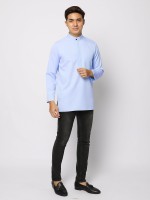 AUFMAN KURTA ZIP - SERENITY BLUE