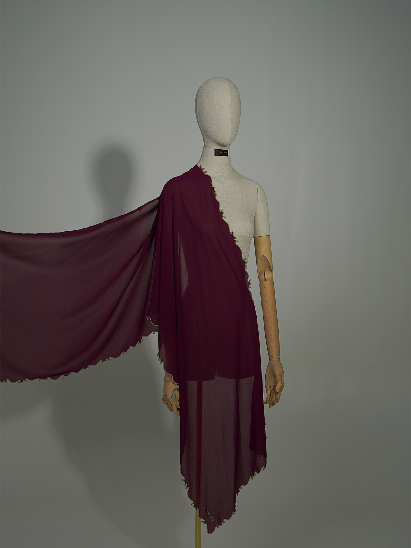 DIORA SELENDANG - BURGUNDY