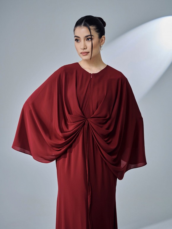ESKA DRESS - MAROON