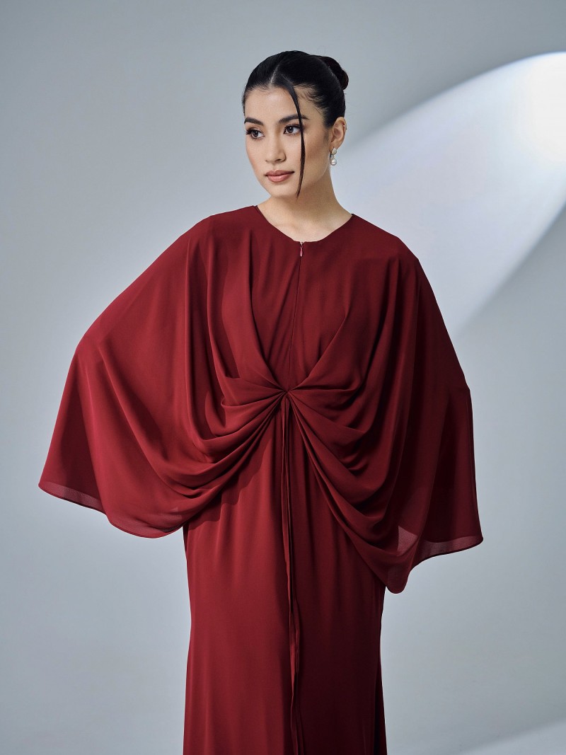 ESKA DRESS - MAROON