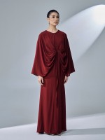 ESKA DRESS - MAROON