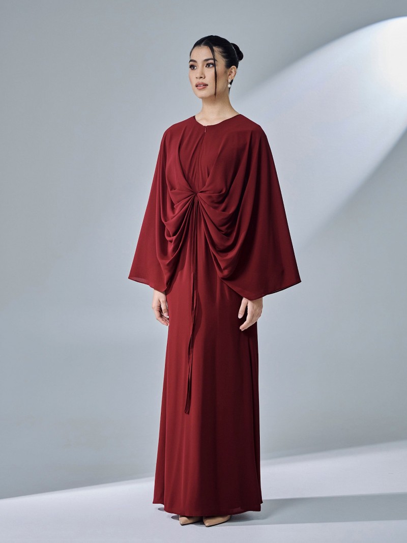ESKA DRESS - MAROON