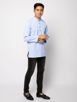 HELMICO KURTA BUTTON - SERENITY BLUE