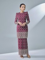 ELHANA KURUNG - BURGUNDY