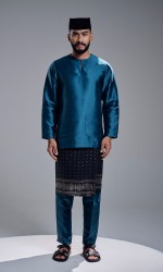 AZRAVI BAJU MELAYU - TEAL BLUE