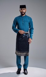 KHAREEF BAJU MELAYU - TEAL BLUE