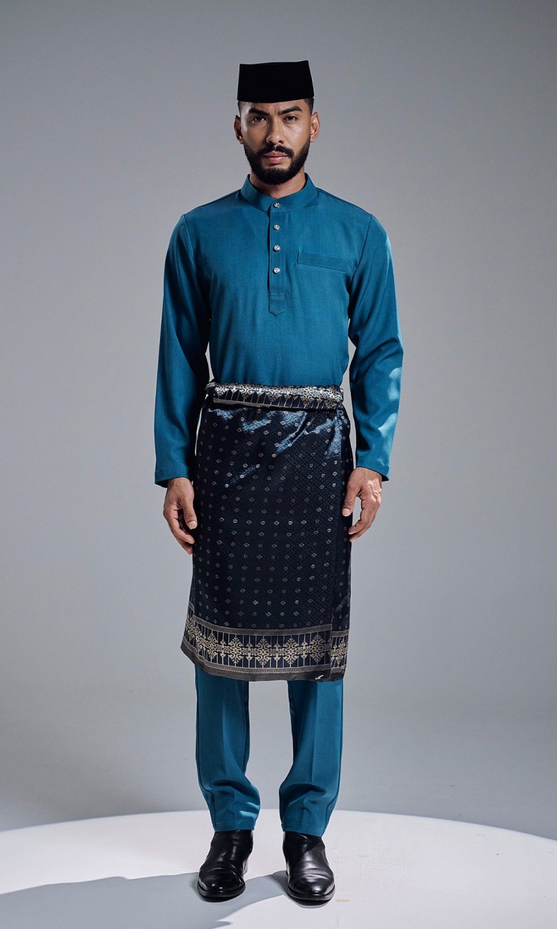 KHAREEF BAJU MELAYU - TEAL BLUE