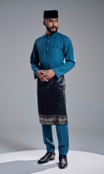 KHAREEF BAJU MELAYU - TEAL BLUE