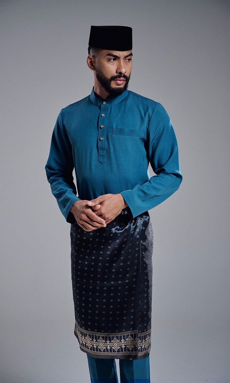 KHAREEF BAJU MELAYU - TEAL BLUE