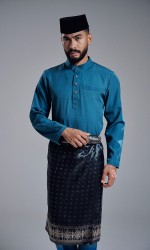 KHAREEF BAJU MELAYU - TEAL BLUE