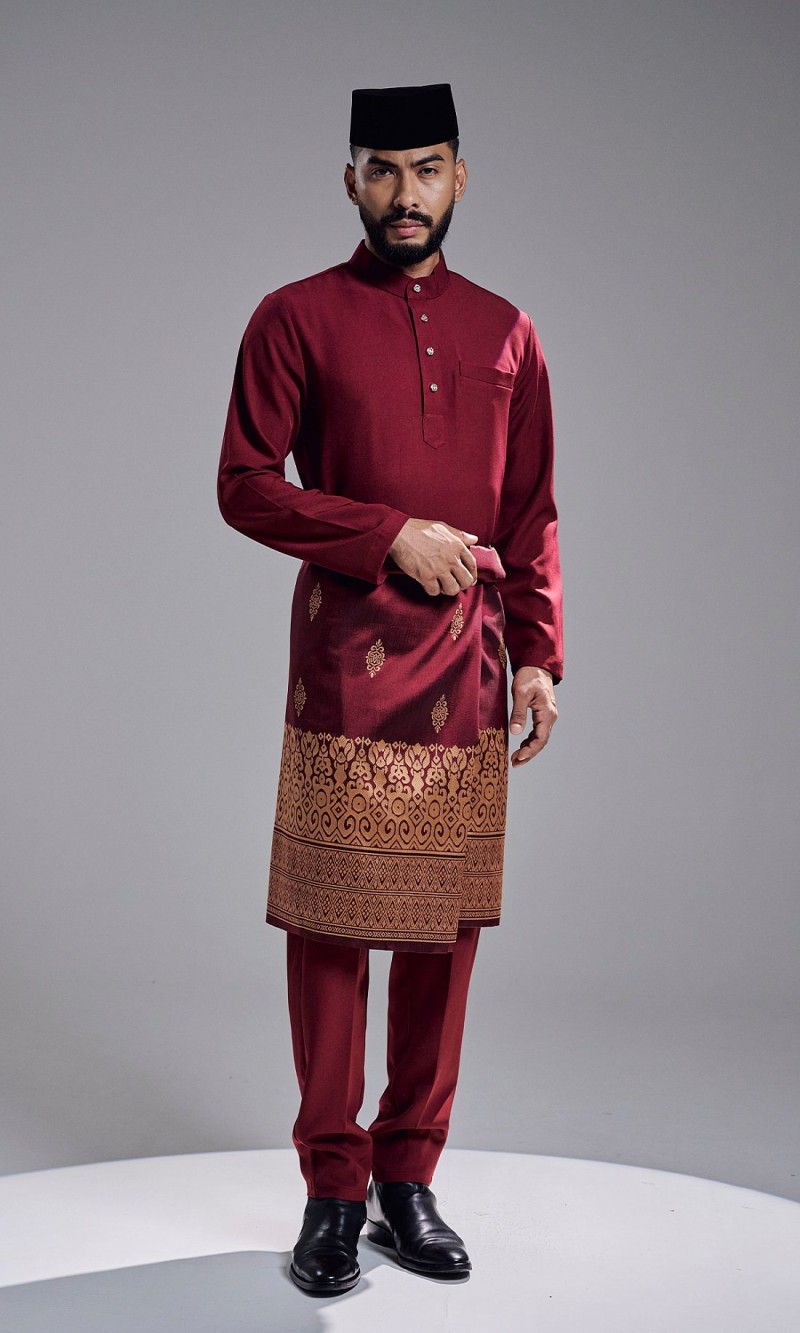 KHAREEF BAJU MELAYU - MAROON