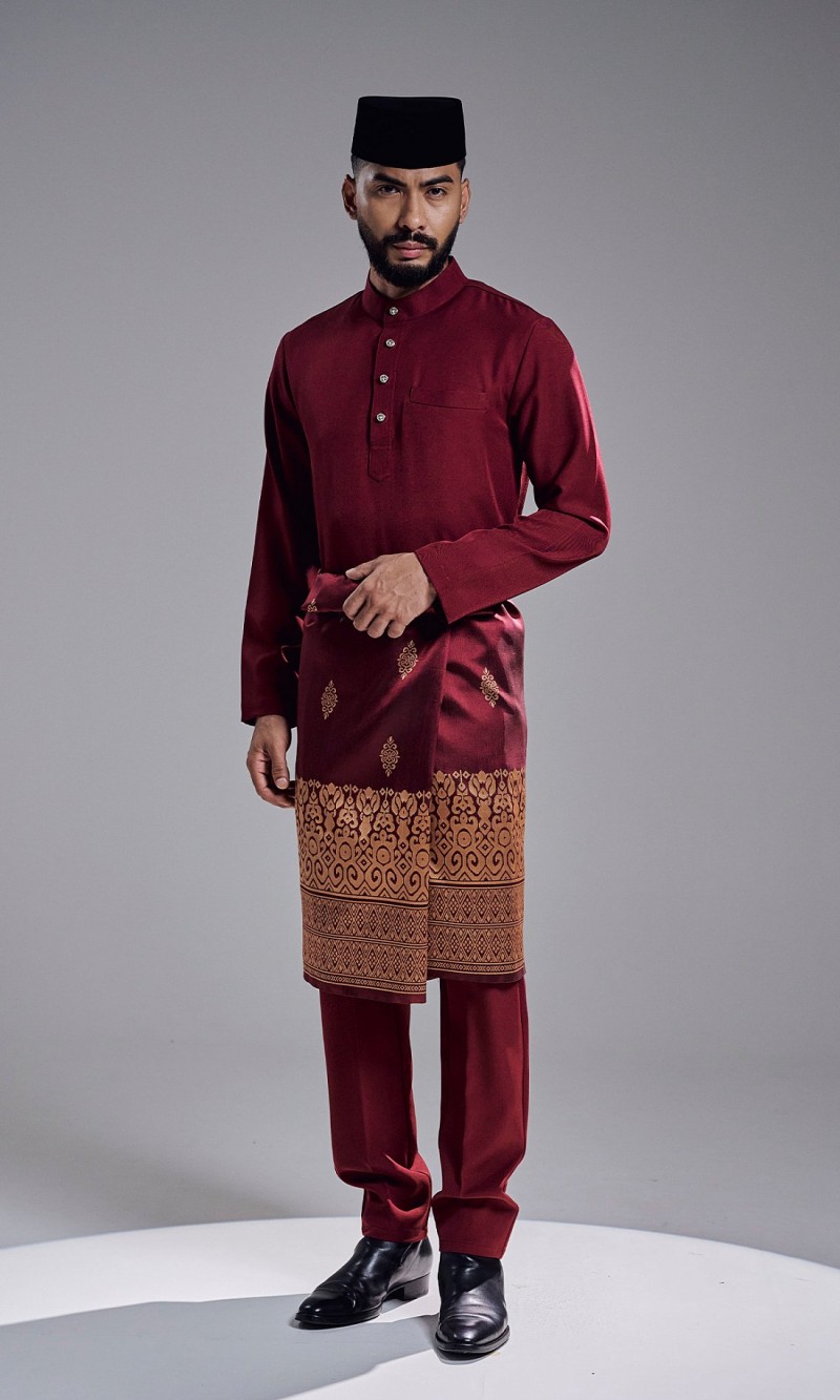 KHAREEF BAJU MELAYU - MAROON