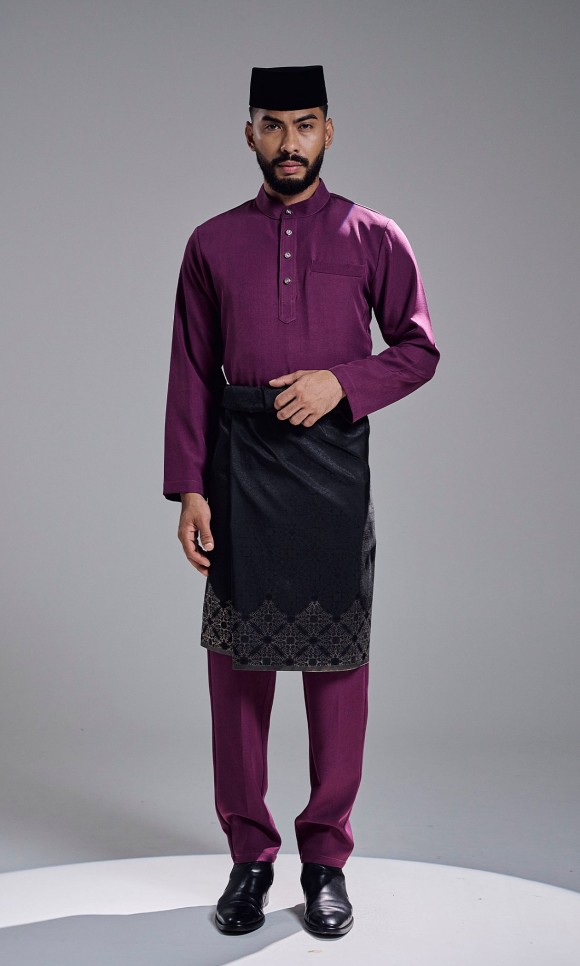 KHAREEF BAJU MELAYU - DARK PURPLE