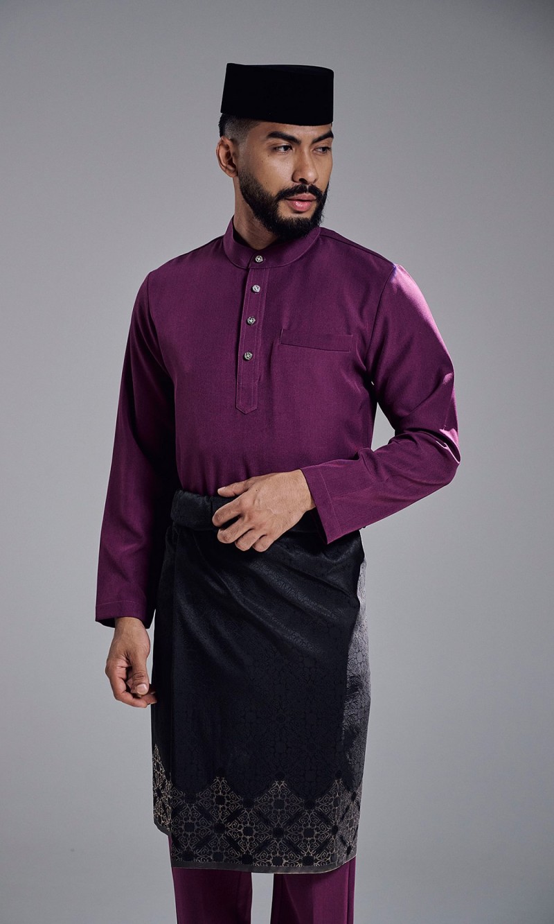KHAREEF BAJU MELAYU - DARK PURPLE