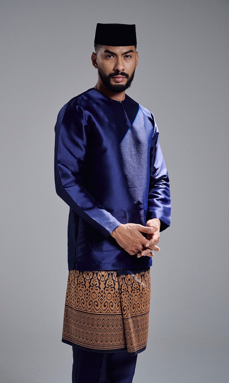 AZRAVI BAJU MELAYU - NAVY