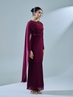 AURORA KURUNG - BURGUNDY