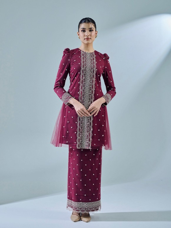 ELBRINA KURUNG - BURGUNDY