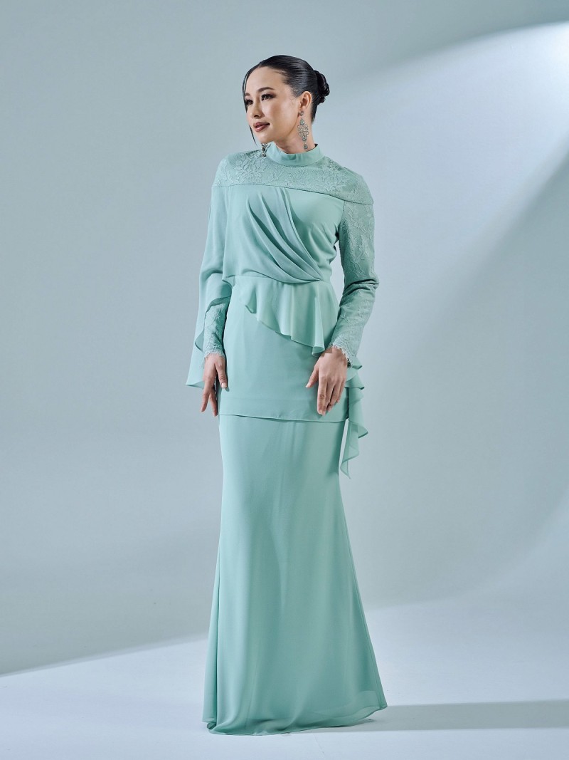 RAVIANA KURUNG - SAGE GREEN