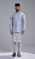 AZRAVI BAJU MELAYU - STEEL GREY