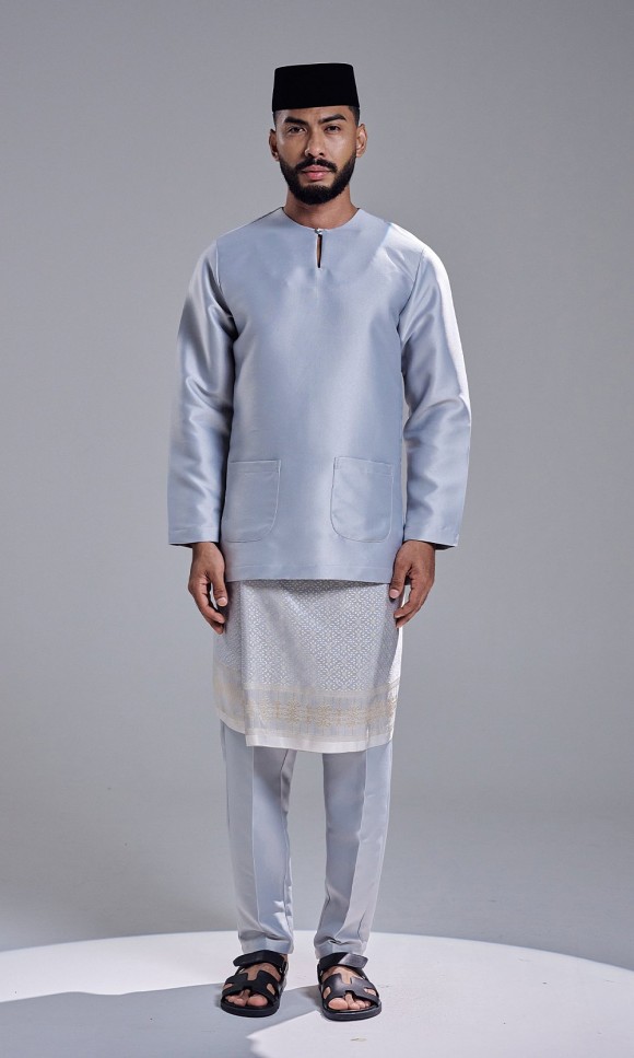 AZRAVI BAJU MELAYU - STEEL GREY