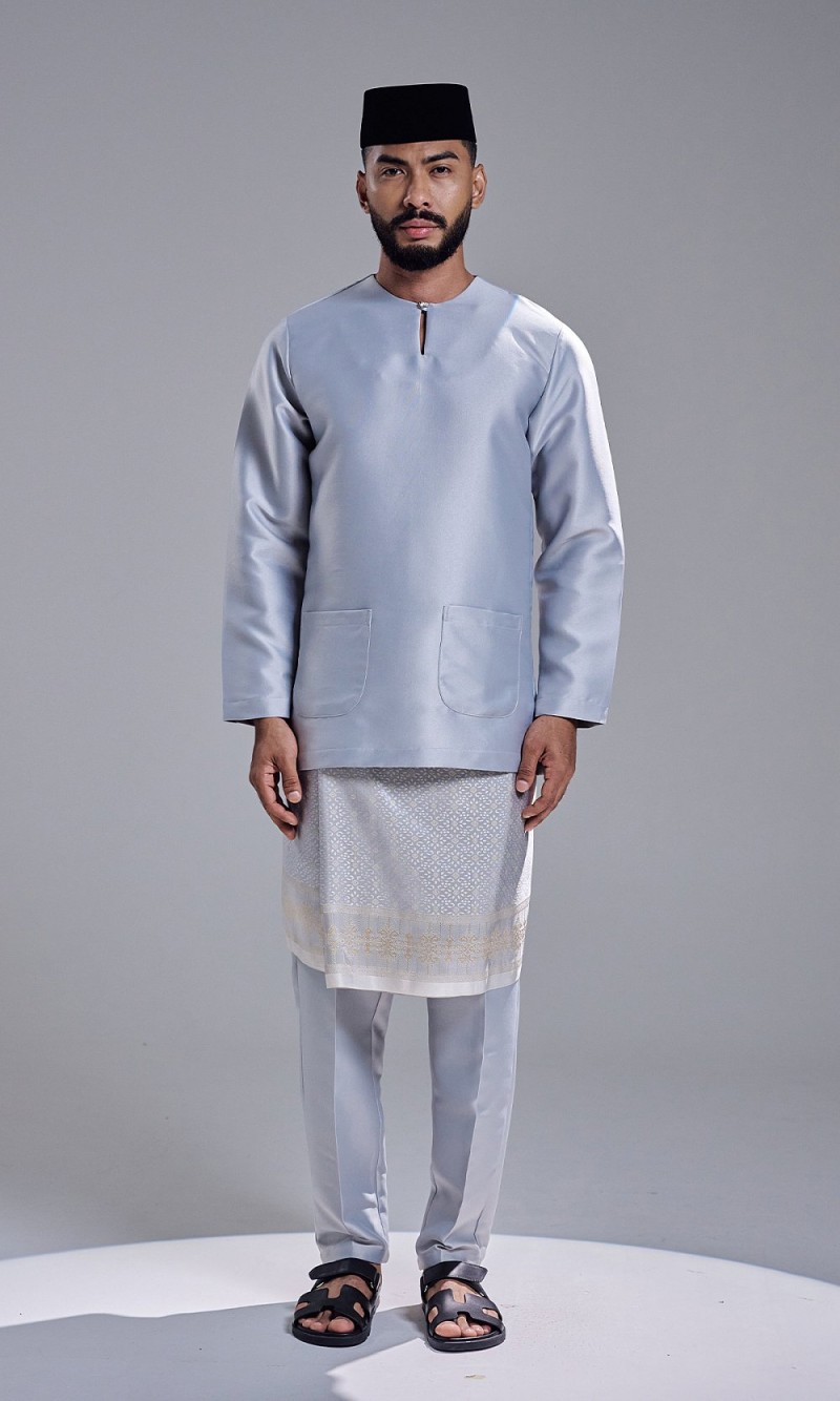AZRAVI BAJU MELAYU - STEEL GREY