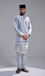 AZRAVI BAJU MELAYU - STEEL GREY