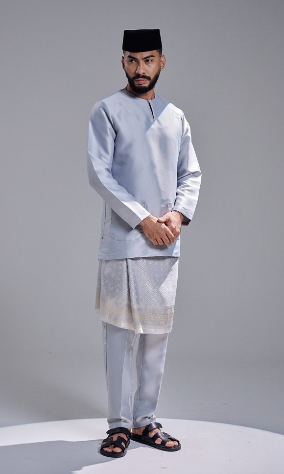 AZRAVI BAJU MELAYU - STEEL GREY
