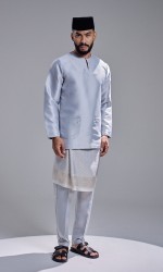 AZRAVI BAJU MELAYU - STEEL GREY